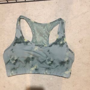 Zyia green tone’s bomber sports bra